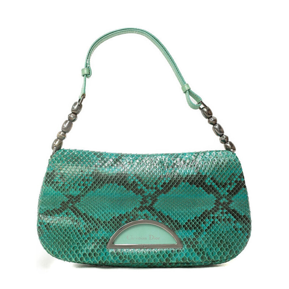 Dior Malice Christian Shoulder Bag Pearl Python - Picture 2 of 9